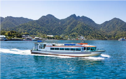 宮島口宮島航路運航風景